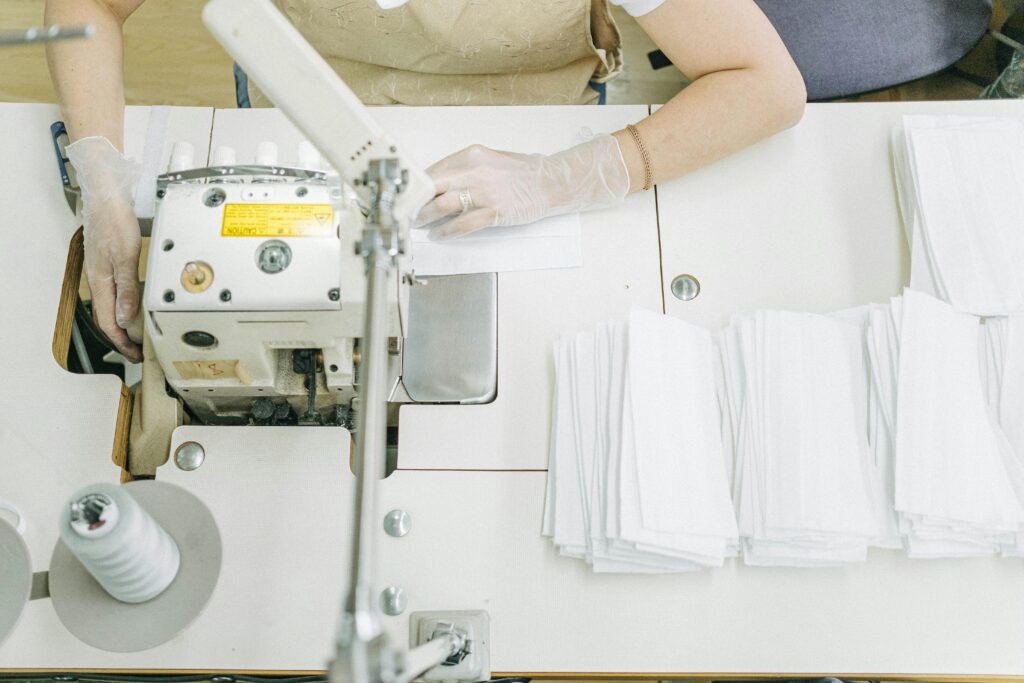 Professional garment production.