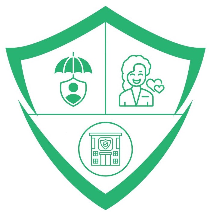 Insurance and care shield.